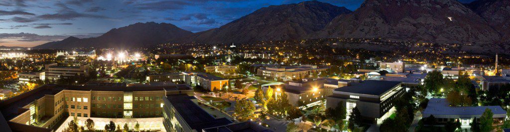 BYU at night