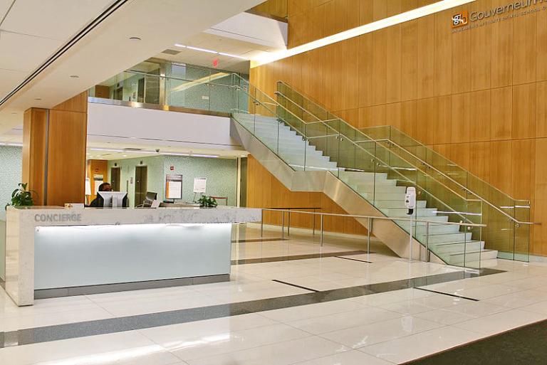 A hospital's lobby