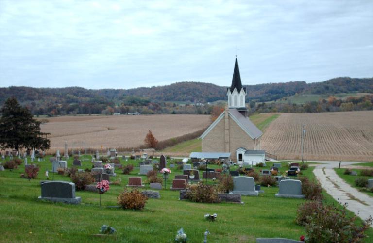 A church in rural Wisconsin USA