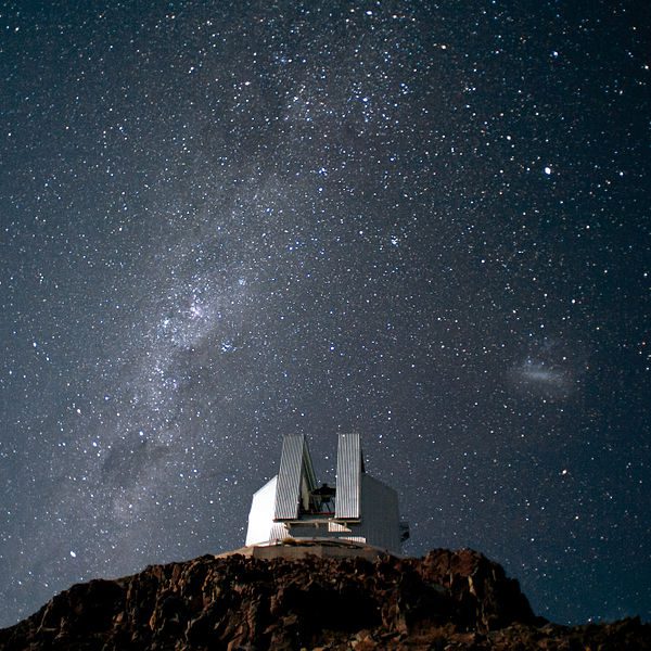 An observatory with stars
