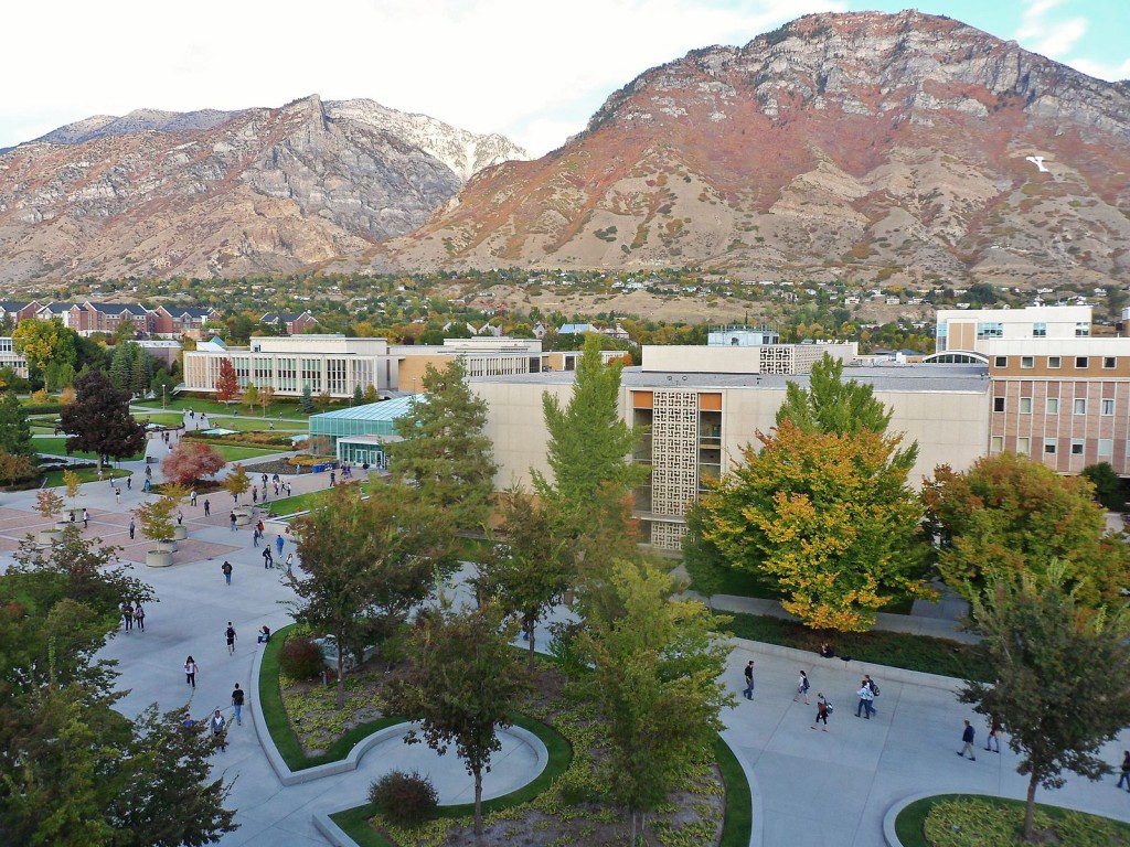 BYU Provo UT USA toward NE from top of JFSB