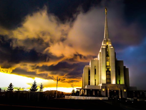 The temple in Rexburg, Idaho, near BYU-I