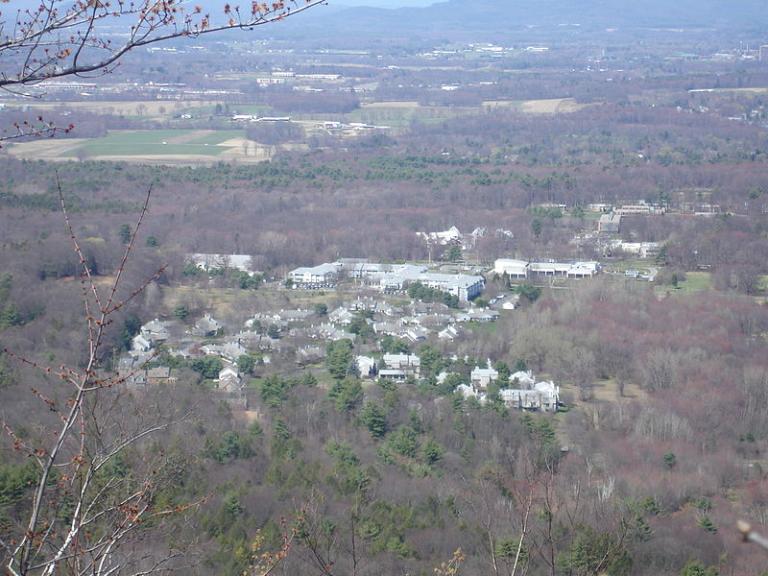 Hampshire College as an enemy bomber pilot might see it.