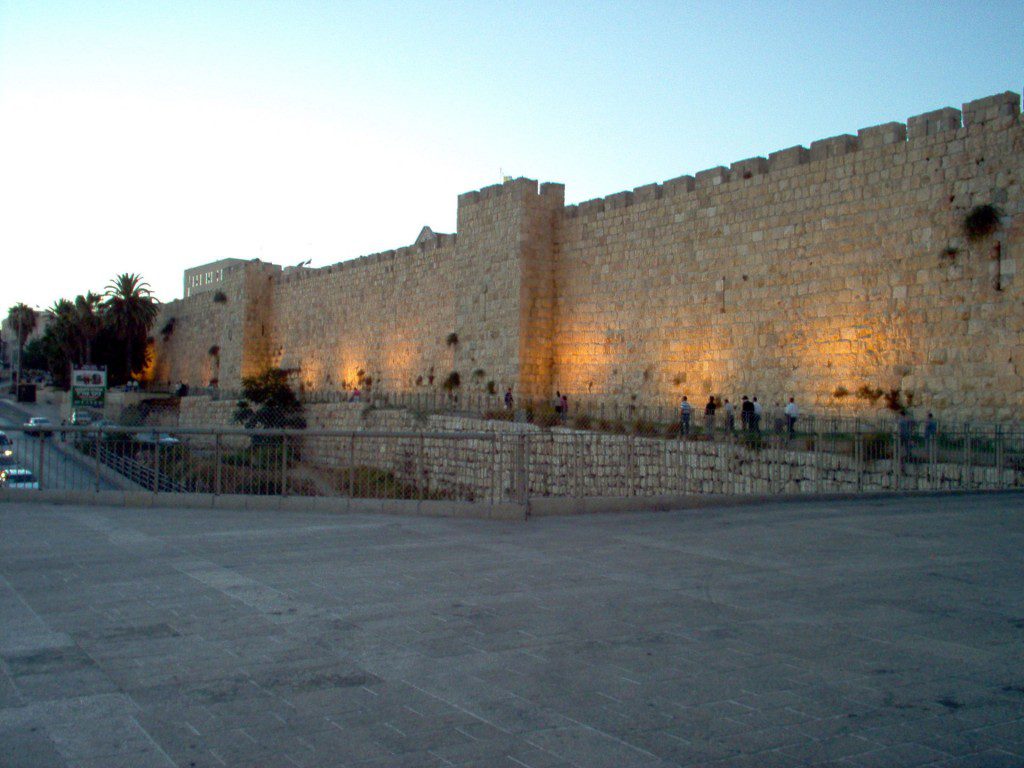The wall near Bab al-Khalil