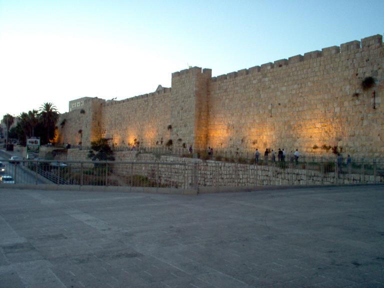 The wall near Bab al-Khalil