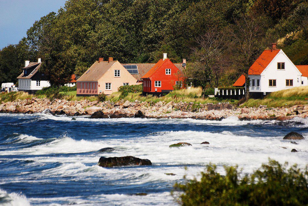Baltic Sea waves and Bornholm Island