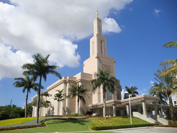 First temple in Dominican Republic , with Haiti coming