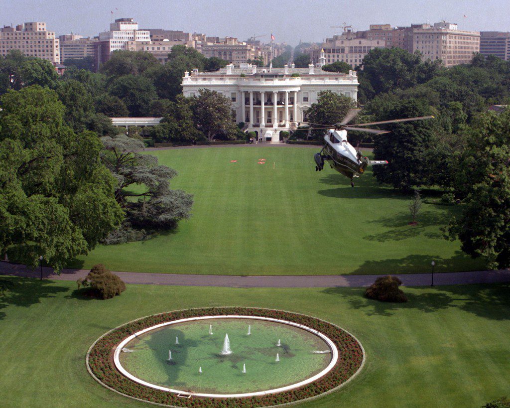The White House and Marine One