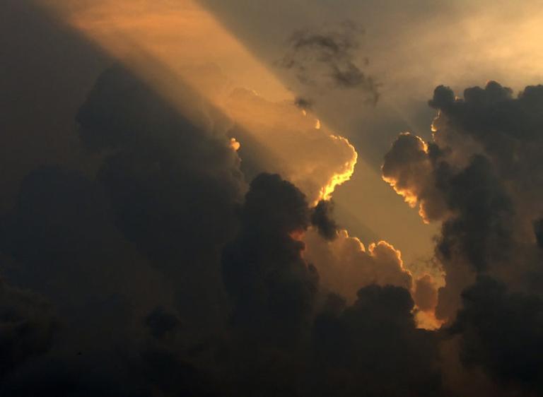 Image of clouds and sunrise from Wikimedia Commons
