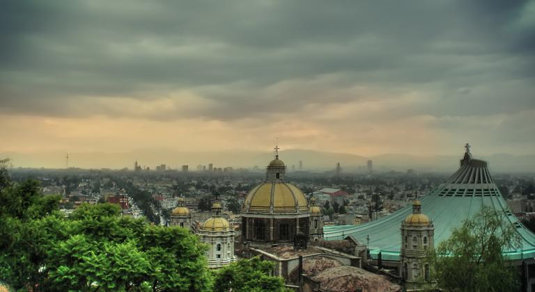 The Shrine of Guadalupe in Mexico, DF
