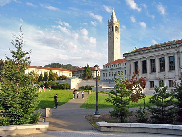 UC Berkeley campus, with Sather Tower
