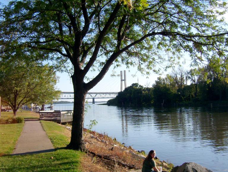 Quincy, on the river