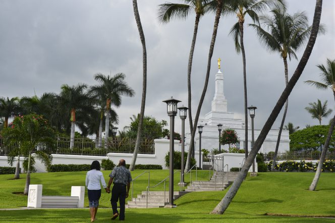 A view of the temple in Kailua Kona, Hawaii