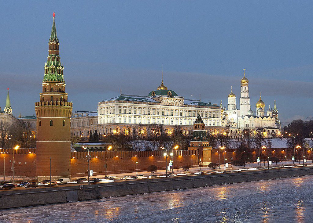 The Kremlin at night