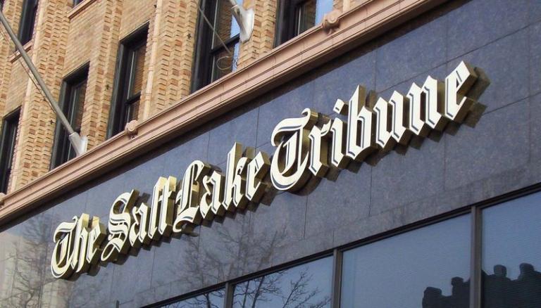 The Tribune's exterior signage