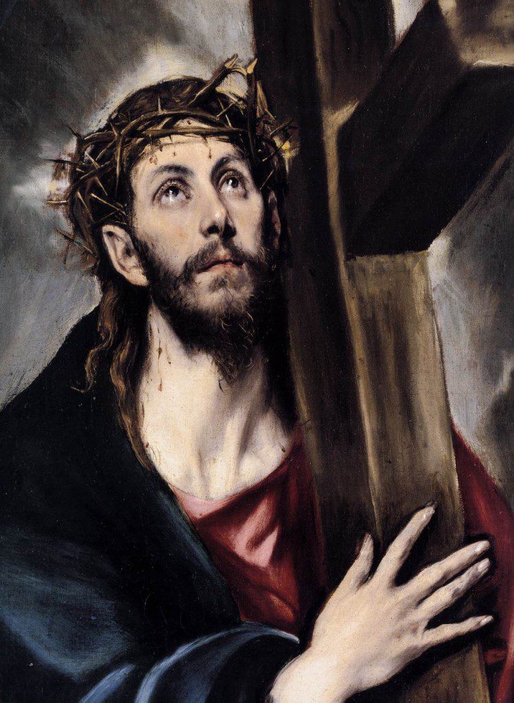 Jesus with crown of thorns, by El Greco