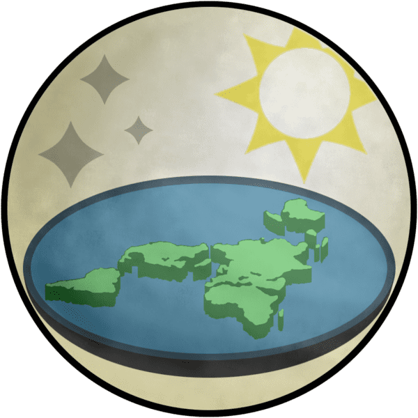 Flat Earth Society, their logo
