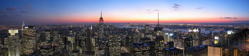 Midtown Manhattan at dusk