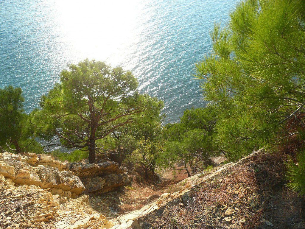 A sunny landscape, probably Mediterranean