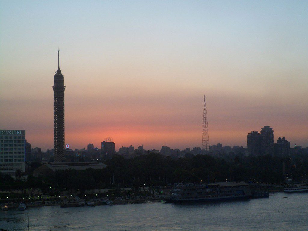 Cairo Tower at sunset