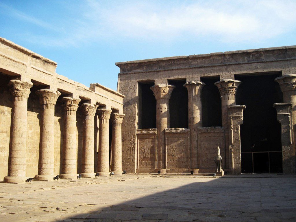 Edfu inner courtyard