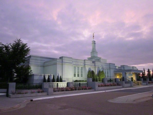 Another view of the Alberta's northernmost temple