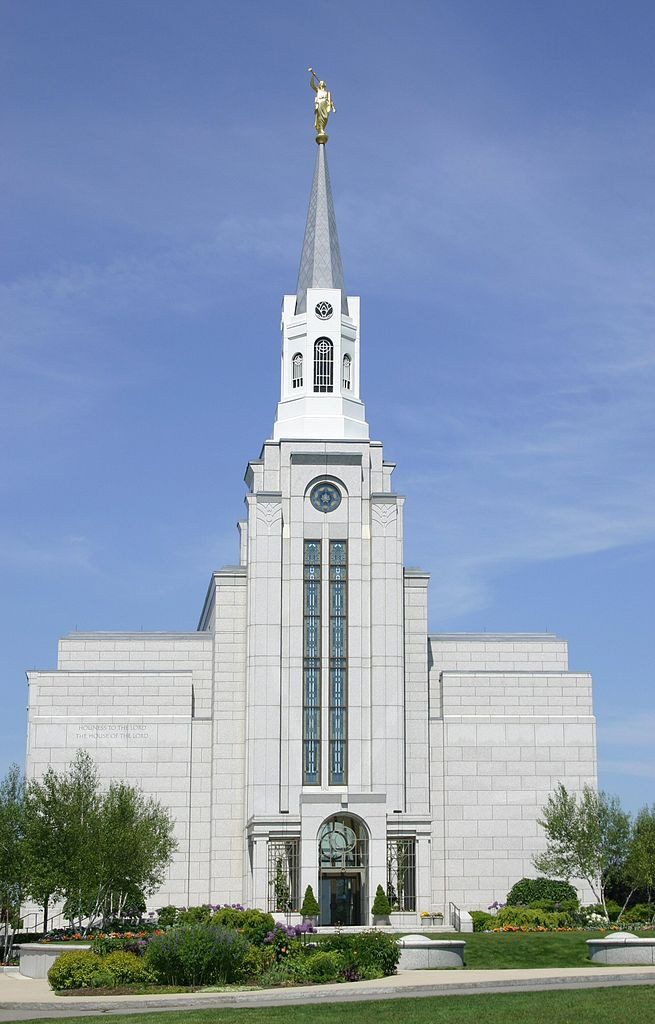 LDS Boston Temple by day