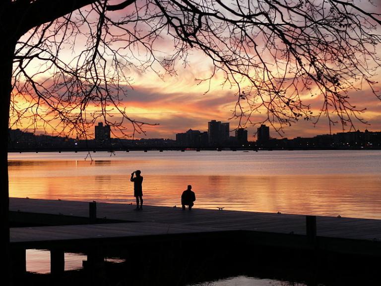 Sunset on the Charles