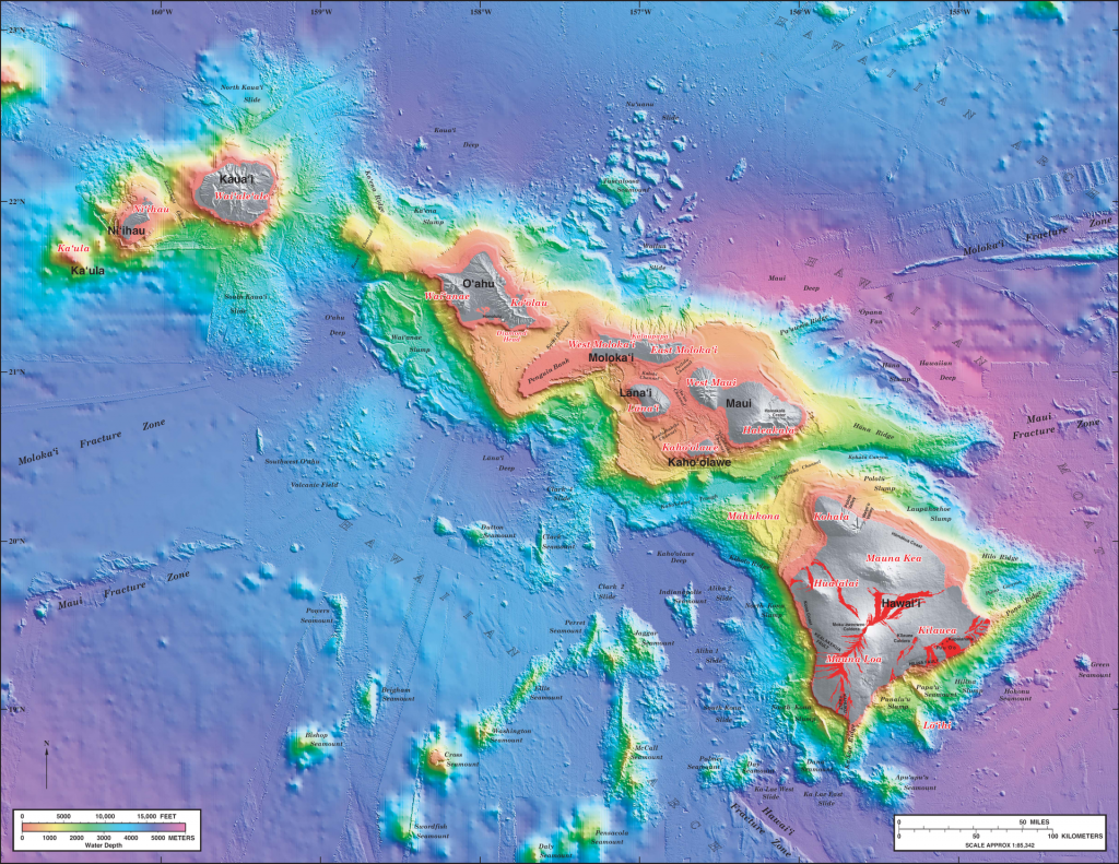 The Hawaiian Islands -- geology
