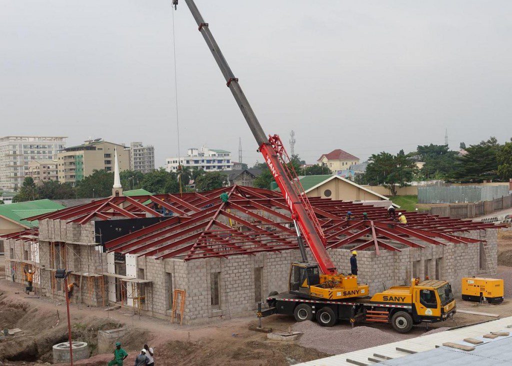 Kinshasa Temple, in late June 2017