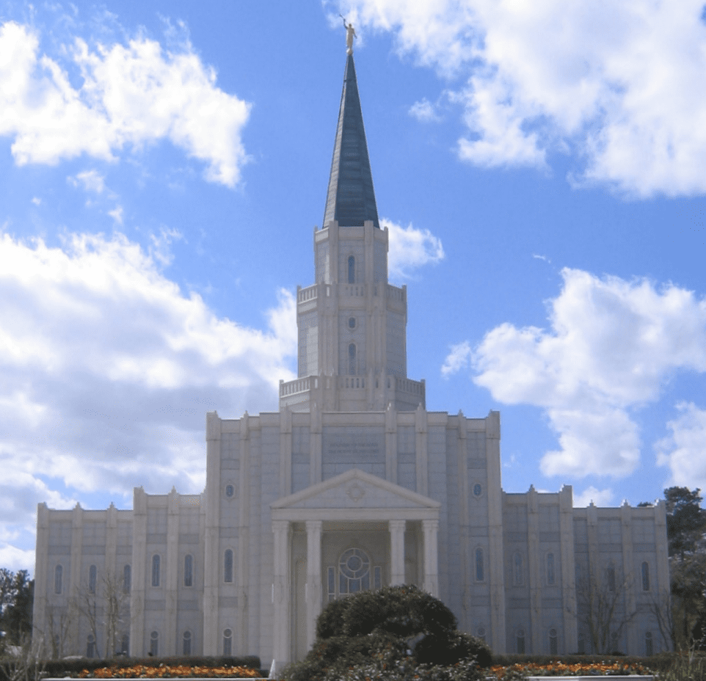 The temple in Houston in better days.