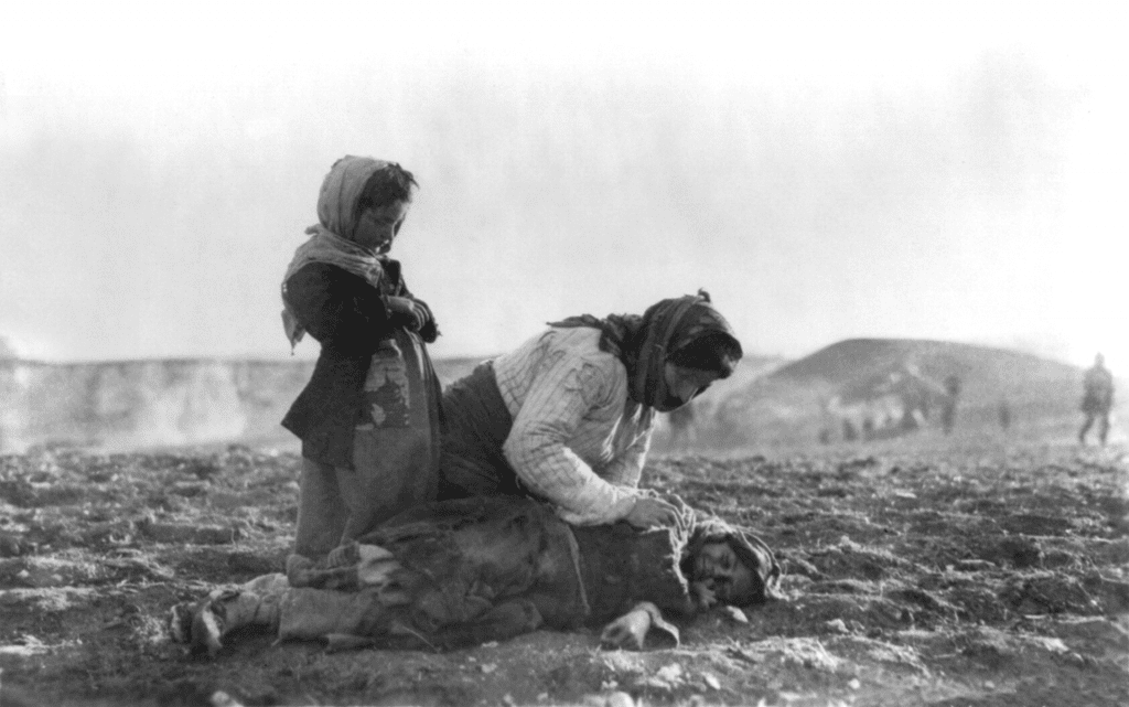 A scene from the Armenian genocide