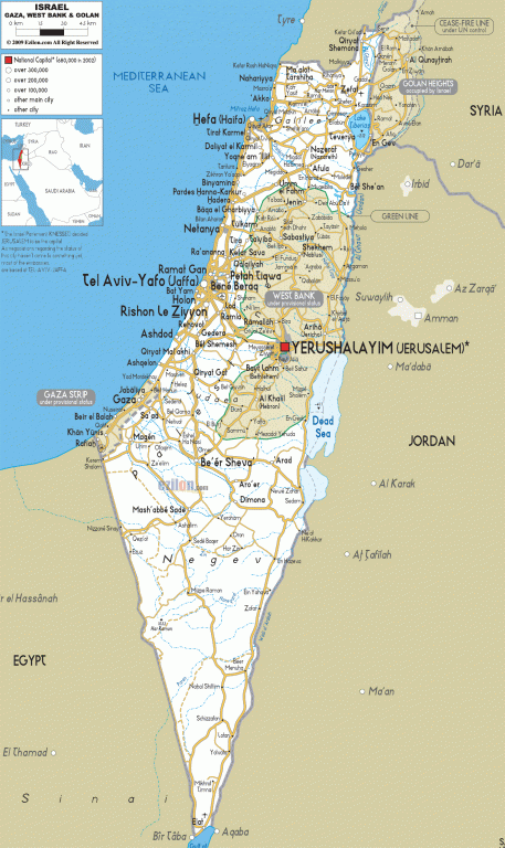 Image result for israel 2018 map