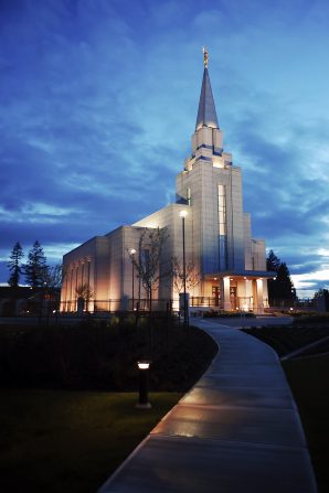 Vancouver BC Temple by night
