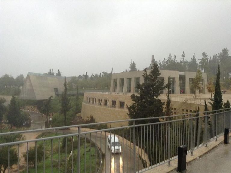 On Mount Herzl, in the rain