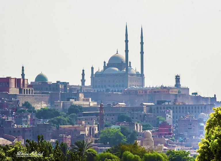Saladin's citadel, with intruder