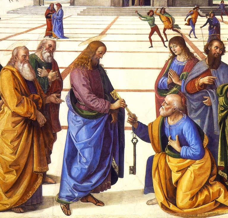 Pietro Perugino painted this.