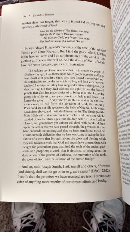 My quotation from Joseph Smith