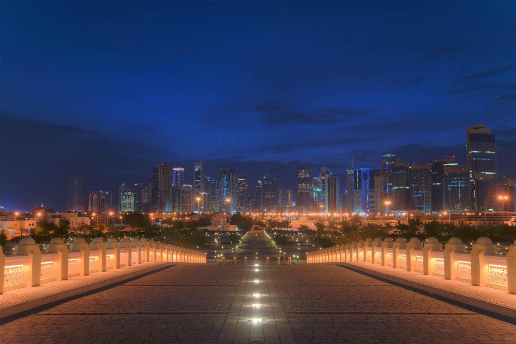 Looking at Doha, Qatar