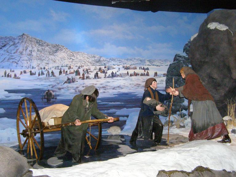Light on handcart pioneers