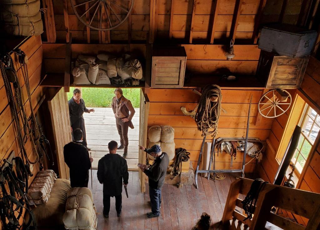 In SLC on the set of "Witnesses"