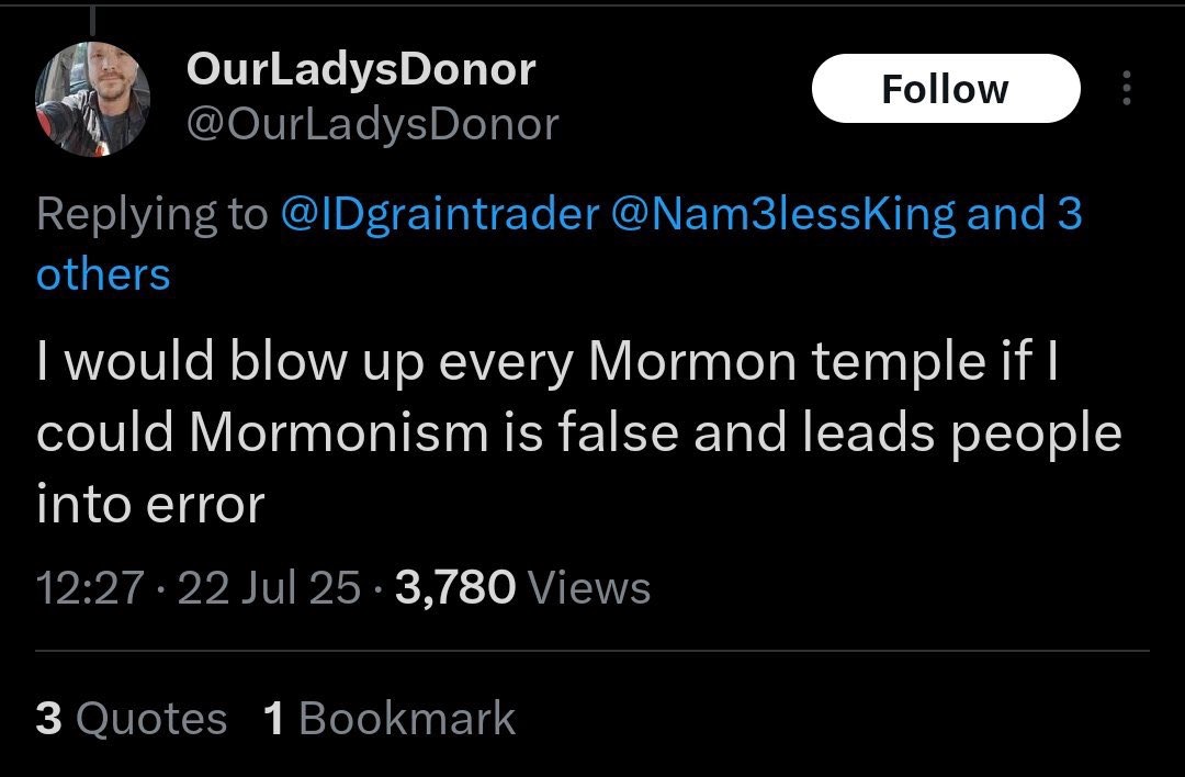 Threat to "temples"