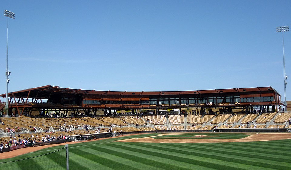 At the Dodgers' spring training facility