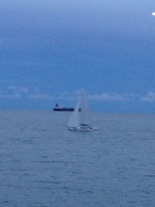 Sailboat off Dania Beach, Florida