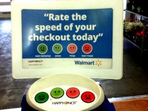 Walmart rate speed sign