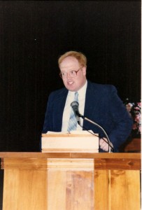 Bruce in the pulpit circa 1987