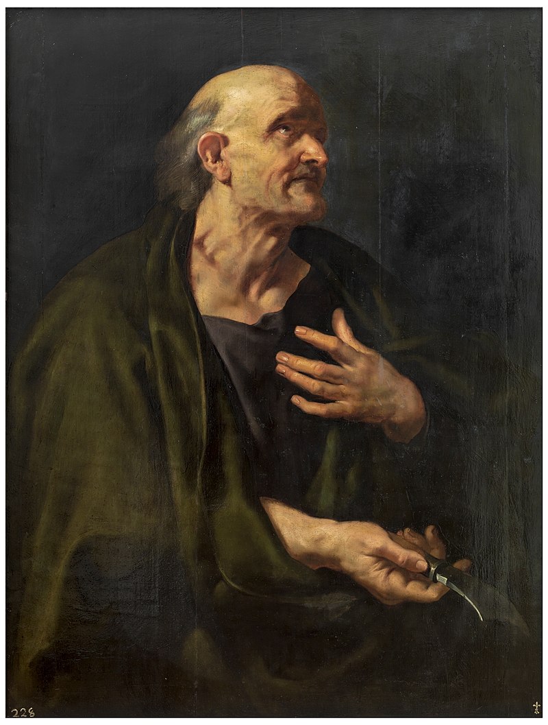 The Apostle Bartholomew By Peter Paul Rubens - http://www.artbible.info/art/topics/rubens-apostles-series, Public Domain, https://commons.wikimedia.org/w/index.php?curid=32560017