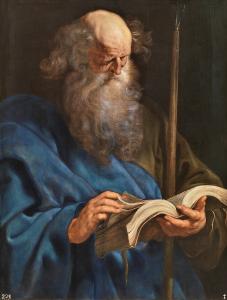 The Apostle Thomas reading a book