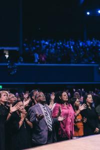 Group of people praying