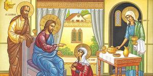 Jesus with Martha and Mary of Bethany